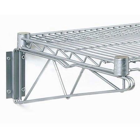 Global Industrial 12inSingleArmShelfBracket?Chrome,  AB12C